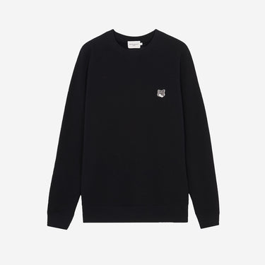 Grey Fox Head Patch Classic Sweatshirt Black