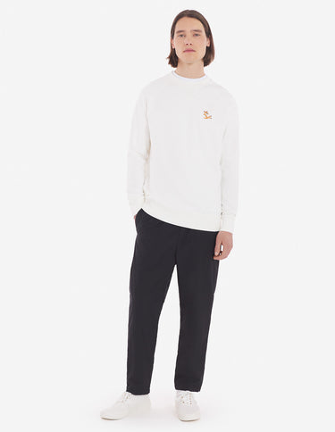 Unisex Chillax Fox Patch Classic Sweatshirt Ecru