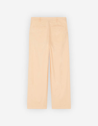 One Pleat Cropped Pants Peach