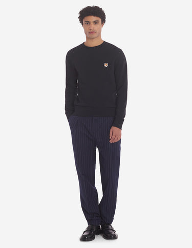 Men's Fox Head Patch Regular Sweatshirt Black