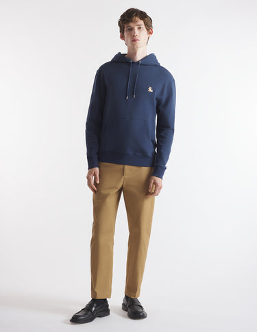 Men's Chillax Patch Regular Hoodie Eclipse Blue