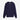 Men's Bold Fox Head Patch Half Zip Ribbed Jumper Paper Ink Blue