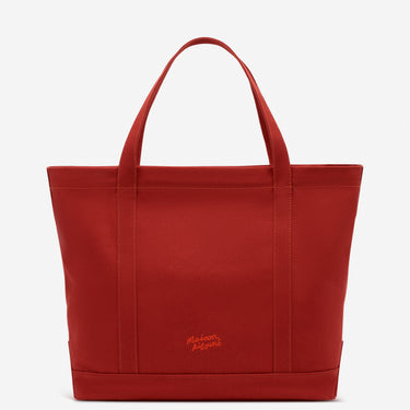 Bold Fox Head Large Tote Bag Burnt Red