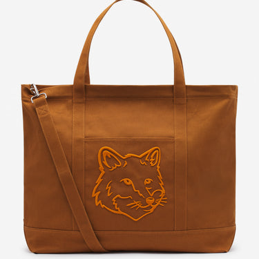 Bold Fox Head Xl Tote Bag Golden Brown