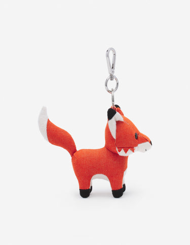 Medium Fox Bag Keyring & Charm Rust