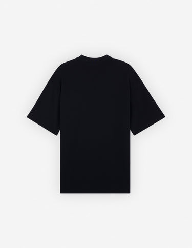 Men's Bold Fox Head Patch Oversize Polo Black