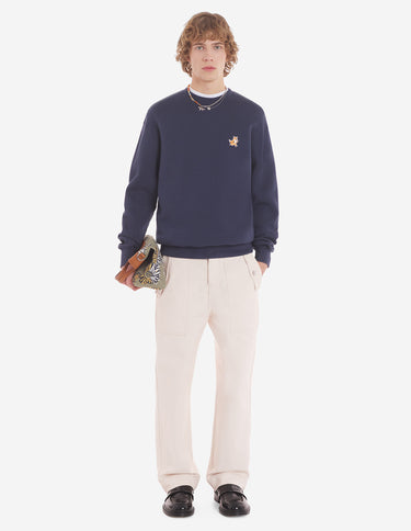 Speedy Fox Patch Comfort Sweatshirt Ink Blue