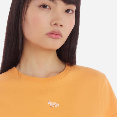Women's Baby Fox Patch Baby Tee-shirt Sunset Orange