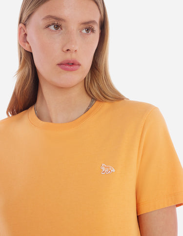 Women's Baby Fox Patch Regular Tee-shirt Sunset Orange