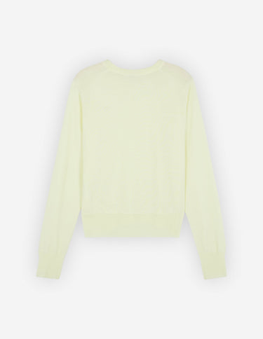 Women's Baby Fox Patch Regular Jumper Medium Lemonade