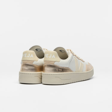 Women's V-90 LEATHER WHITE CALCAIRE PLATINE