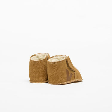 Kids' ORSO FURED SUEDE CAMEL COGNAC