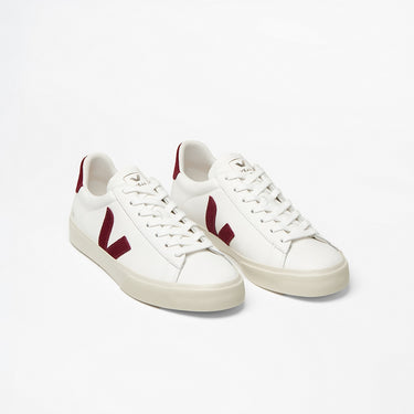 Women's CAMPO LEATHER WHITE GRENAT