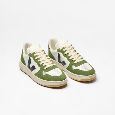 Women's V-10 LEATHER WHITE BLACK MILITAR