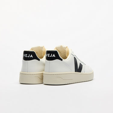 Men's V-10 LEATHER WHITE BLACK