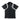 Women's Half-zip Short Sleeved Mock Neck T-shirt Black