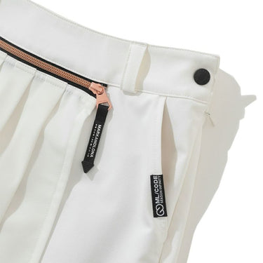 Women's Detachable Pleated Skirt/two Way Shorts White