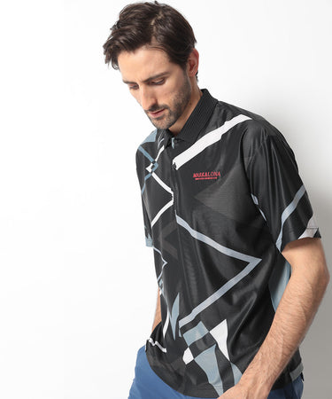 Men's Graphic Triangle Polo Men Black