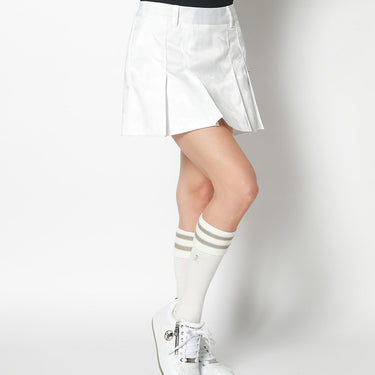 Women's Gauge Pleats Skirt White