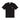 Round neck cotton T-shirt with embroidered logo Black