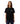 Round neck cotton T-shirt with embroidered logo Black