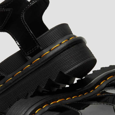 Women's Blaire Patent Leather Strap Sandals Black