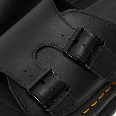 Dax Men's Leather Slide Sandals Black
