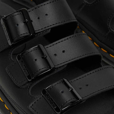 Soloman Men's Leather Strap Sandals Black