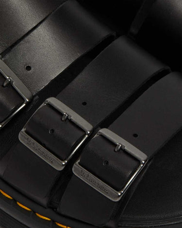 Men's Tate Leather Slide Sandals Black