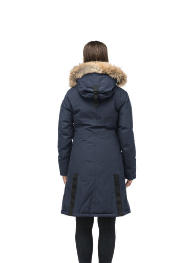Nobis ALISSA LADIES MIDI FITTED PARKA NAVY