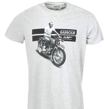 BARBOUR INTERNATIONAL SMQ CHASE TEE GREY MARL