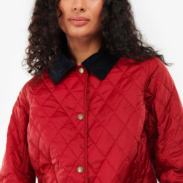 Annandale Quilted Jacket Dark Red