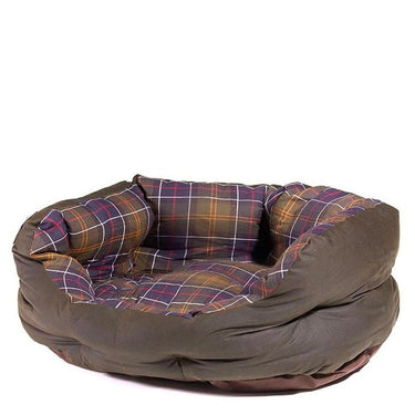 WAX/COTTON DOG BED CLASSIC/OLIVE 24IN