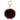 Faux Fur Keychain Bordeaux
