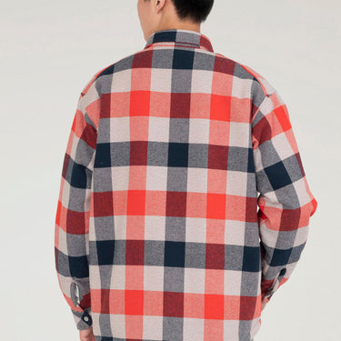 Ranch Check Shirt in Pure Cotton Red Check