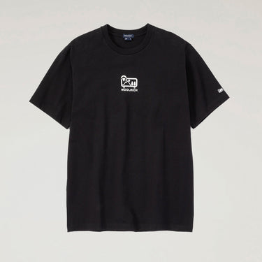 Small Sheep T-shirt in Pure Cotton Jersey Black