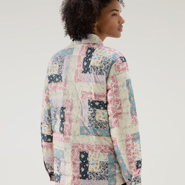Pennsylvania Quilted Overshirt with Patchwork Print CREAM PATCHWORK