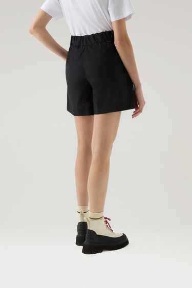 Women's Pure Cotton Poplin Shorts Black