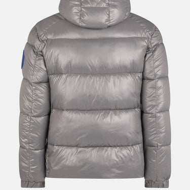 Men's Luck Quilted Hooded Puffer Jacket Midgrey