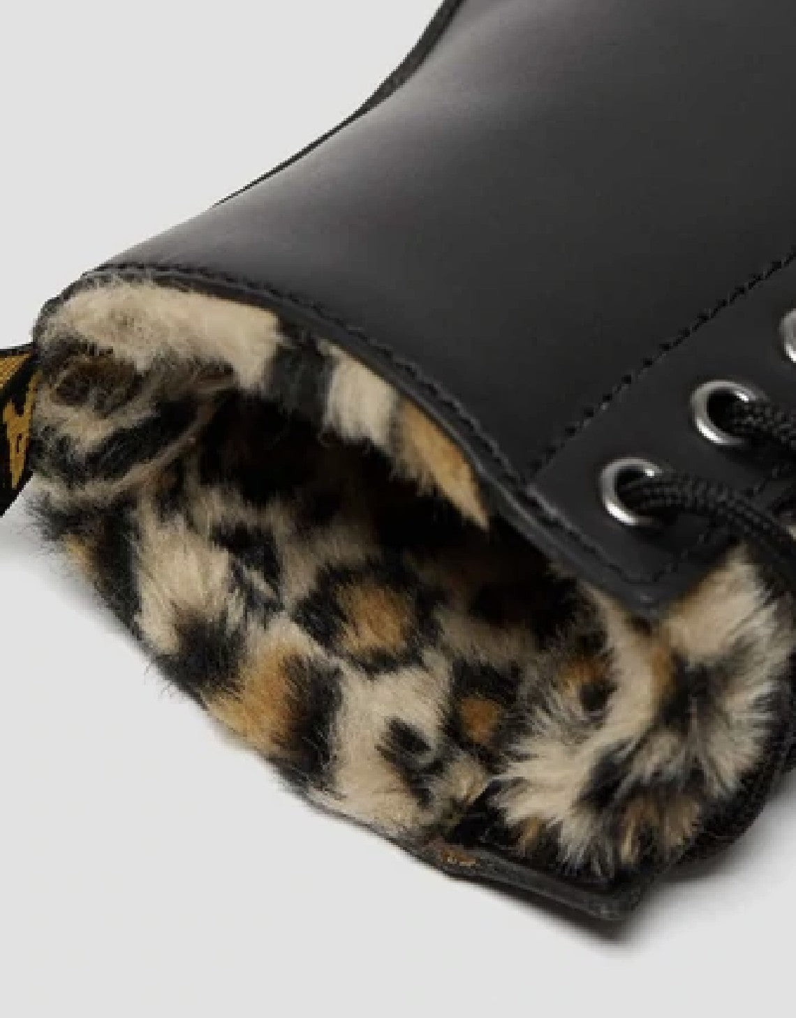 Women's 1460 Serena Leopard Faux Fur Lined Boots Black – rue de can