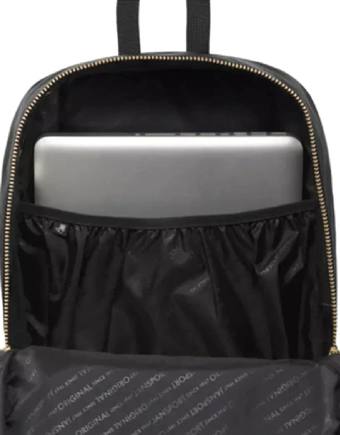 black jansport backpack with gold zipper JanSport SUPERBREAK LUXE Backpacks
