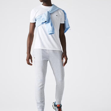 MEN’S LACOSTE SPORT COTTON FLEECE TENNIS SWEATPANTS SILVER CHINE