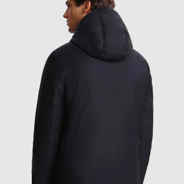 LUXURY WOOL SILK JACKET MELTON BLUE