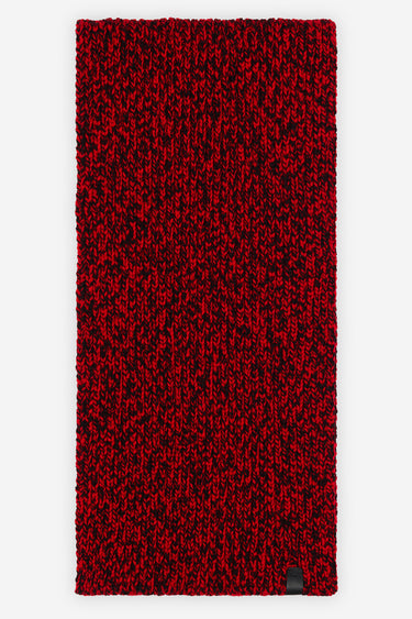 MAISON KITSUNÉ MOULINE SCARF BLACK RED CHECK