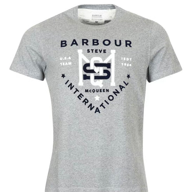Barbour International Steve Mcqueen Jet Tee Grey Marl