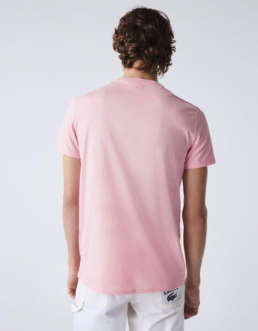 Men's Crew Neck Pima Cotton Jersey T-Shirt Pink