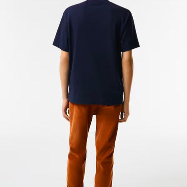 Men's Relaxed Fit Oversized Crocodile T-Shirt MARINE