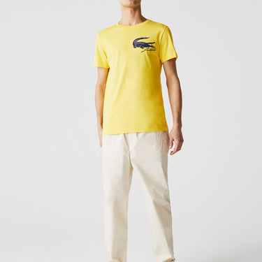 Men's Sport French Open Edition Crocodile Print T-shirt Sunny Yellow