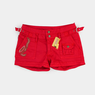 Military Short Double Waistband (Red)
