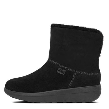 Filflop Mukluk Shorty Shearling-lined Suede Ankle Boots All Black
